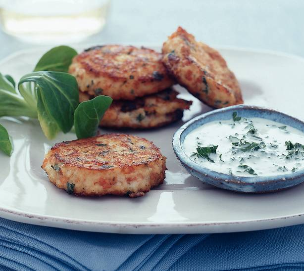 Oosterse krabkoekjes met rode peper en koriander